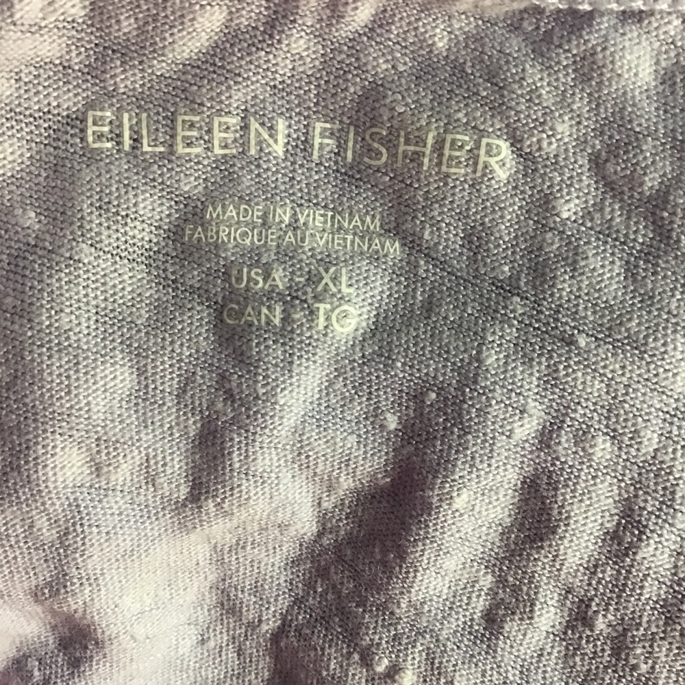 ELLEN FISHER ORGANIC LINEN JERSEY TAN WOMAN COLOR PURPLE SIZE XL - Picture 7 of 11